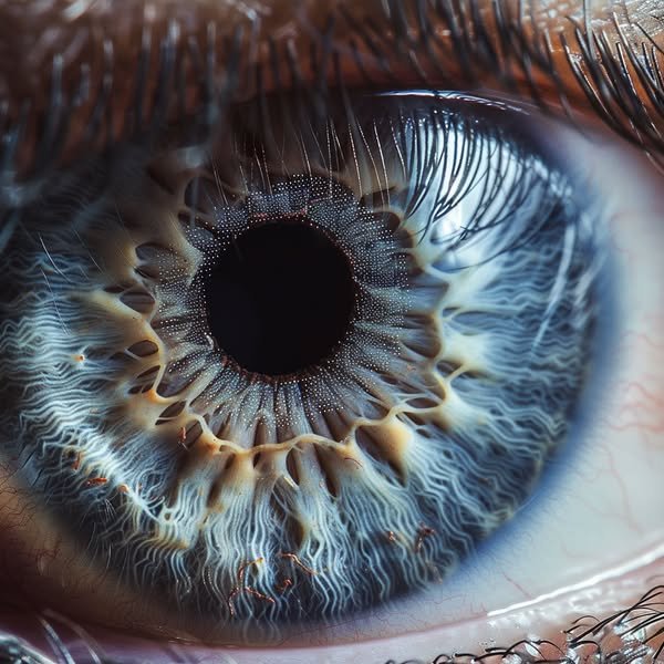 Clear vision vs blurry vision representing the results of healthy eye support